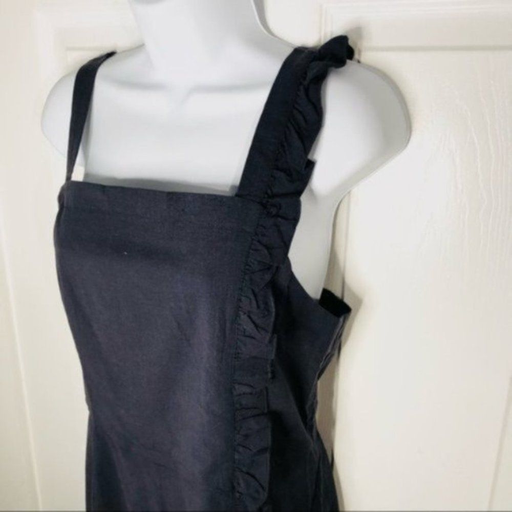 ModCloth Navy Blue Ruffled Square-Neck Mini Dress - Picture 6 of 12